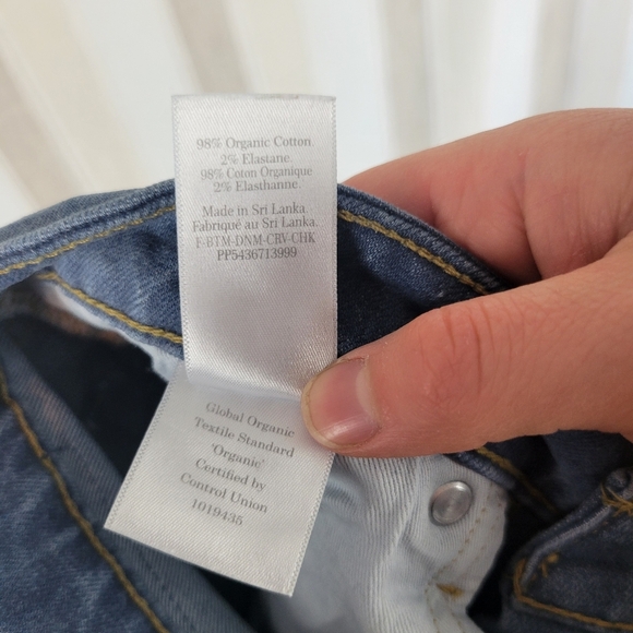 Everlane The Curvy Cheeky Jeans Organic Cotton Blue Size 27 Regular - Picture 11 of 12